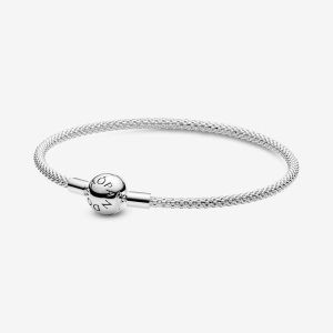 Pandora Mesh Charms Strieborne | 350OBGKIY