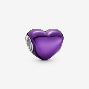 Pandora Metallic Purple Charms Strieborne | 842YZKMUO