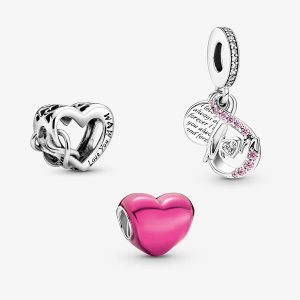 Pandora Mom Forever Trio Charms Viacfarebný | 974IWJRFG