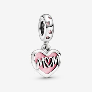 Pandora Mom Script Visieť Strieborne | 379KXQHGD