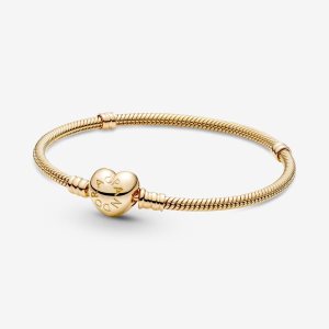 Pandora Moments Clasp Snake Charms Zlate | 085GVCDRL