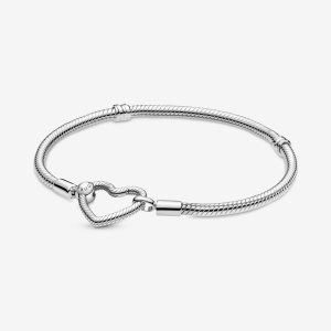 Pandora Moments Closure Snake Charms Strieborne | 926KMDFVO