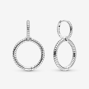 Pandora Moments Double Charms Strieborne | 710ZFBWPH