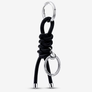 Pandora Moments Kozene-free Fabric Key Charms Strieborne | 410KZGLFW