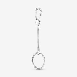 Pandora Moments Medium Bag Holder Charms Strieborne | 479LUZKEC