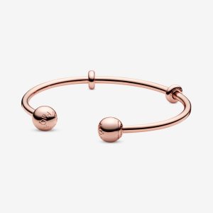 Pandora Moments Open Charms Ruzove Zlate | 304XOGWSN