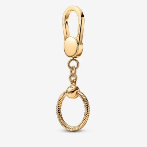 Pandora Moments Small Bag Holder Charms Zlate | 916PXABSK