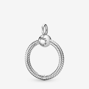 Pandora Moments Small O Prívesky Strieborne | 243NSCUTW