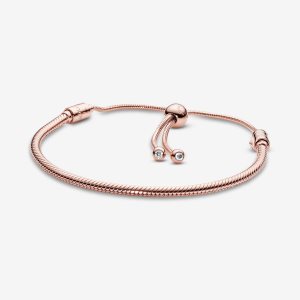 Pandora Moments Snake Slider Charms Ruzove Zlate | 486RBLNHM