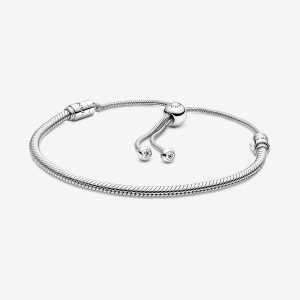 Pandora Moments Snake Slider Charms Strieborne | 678WYVLET