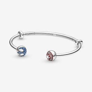 Pandora Moments Star Wars Light & Dark Side Logo Open Náramky Strieborne | 314MSTWOE