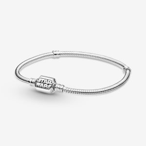 Pandora Moments Star Wars Snake Clasp Charms Strieborne | 732DOUESW