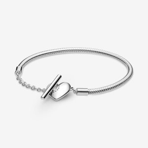 Pandora Moments T-Bar Snake Charms Strieborne | 362YBNRTK