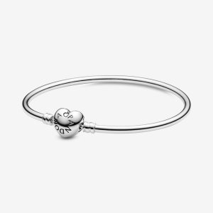 Pandora Moments with Logo Clasp Charms Strieborne | 390LXRITB