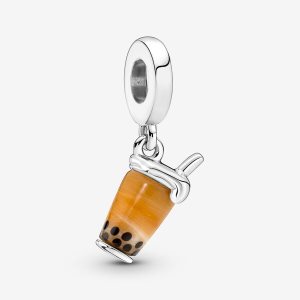 Pandora Murano Glass Bubble Tea Visieť Strieborne | 153TCOWSH