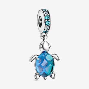 Pandora Murano Glass Sea Turtle Visieť Strieborne | 462VQZHCF