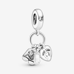 Pandora My Little Baby Visieť Strieborne | 185TZCMEF