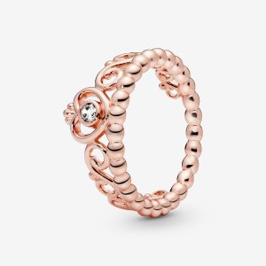 Pandora My Princess Tiara in with CZ Srdce Ruzove Zlate | 729RNPUXH