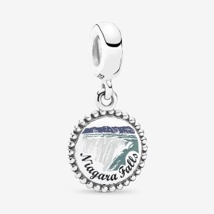 Pandora Niagara Falls Visieť Strieborne | 760AKXCRP