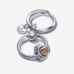 Pandora November Birthday Key Charms Viacfarebný | 837BMOYPJ