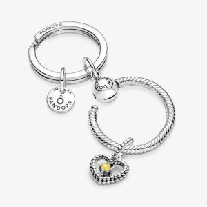 Pandora November Birthday Key Holder Charms Viacfarebný | 089XWCNDT