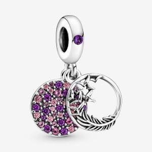 Pandora Pave Feather Visieť Strieborne | 369ZHTRKE