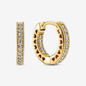 Pandora Pave Obruč Zlate | 470DWCXNT