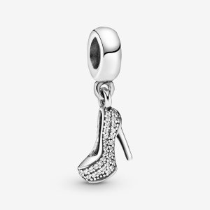 Pandora Pave Stiletto Shoe Visieť Strieborne | 189UOTKER
