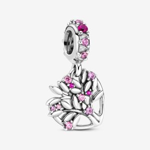 Pandora Pink Family Tree Visieť Strieborne | 013LPCSRQ