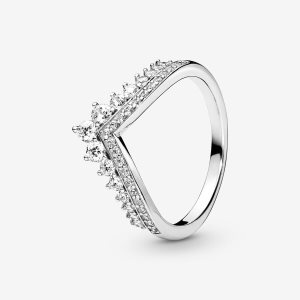 Pandora Princess Wishbone Srdce Strieborne | 417MWZSTG