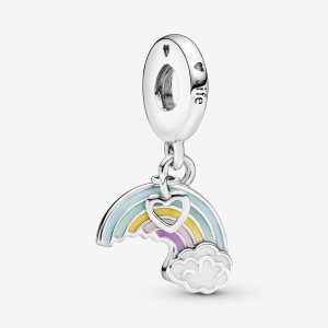 Pandora Rainbow Cloud Visieť Strieborne | 275CSWPYR