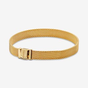 Pandora Reflexions Mesh Charms Zlate | 478AGJLBC