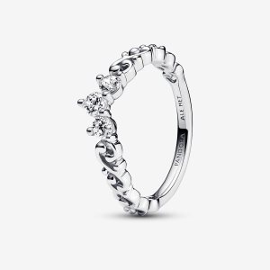 Pandora Regal Swirl Tiara Pinky Strieborne | 036QGXPBN