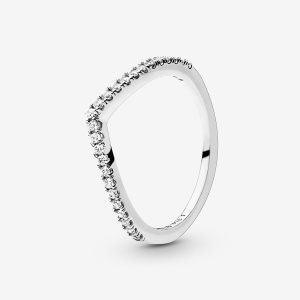 Pandora Shimmering Wish with Cubic Zirconia Srdce Strieborne | 980VTNCUY