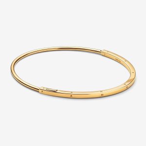 Pandora Signature I-D Náramky Zlate | 709WOGYAM