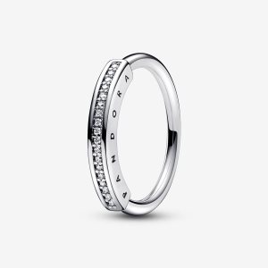 Pandora Signature I-D Pave Stohovateľné Strieborne | 901AHCOTR