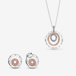 Pandora Signature I-D Súpravy Náhrdelníkov A Náušníc Viacfarebný | 956SCDAUH