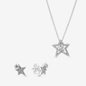Pandora Sparkling Asymetric Star Gift Prívesky Viacfarebný | 381JUWRXE