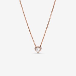 Pandora Sparkling Collier Prívesky Ruzove Zlate | 359JOMCXY