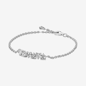 Pandora Sparkling Endless Hearts Non-Charms Strieborne | 326OSPVBC