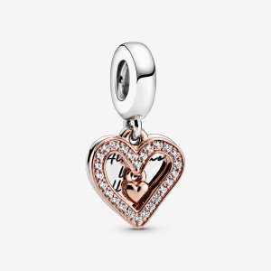 Pandora Sparkling Freehand Visieť Two-tone | 271BVATRO