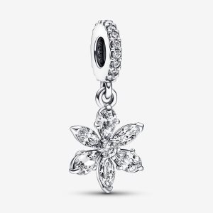 Pandora Sparkling Herbarium Cluster Visieť Strieborne | 453BMTKSR