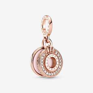 Pandora Sparkling Pave Crown O Visieť Ruzove Zlate | 908AWILKO