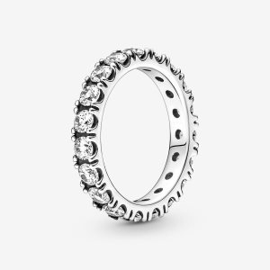 Pandora Sparkling Row Eternity Kapela Strieborne | 720SNVIFK