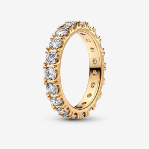 Pandora Sparkling Row Eternity Kapela Zlate | 469ACHJSF