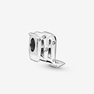 Pandora Sparkling Scorpio Zodiac Charms Strieborne | 085NGTWVL