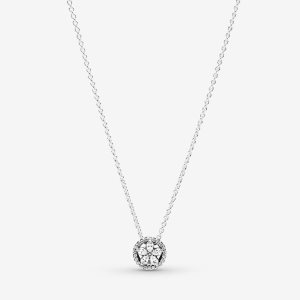 Pandora Sparkling Snowflake Collier Prívesky Strieborne | 289RWQATU