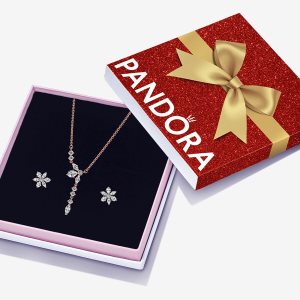 Pandora Sparkling Snowflake Gift Súpravy Náhrdelníkov A Náušníc Viacfarebný | 732ISDONW