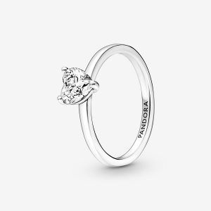 Pandora Sparkling Solitaire Strieborne | 481OFVZAI