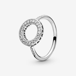 Pandora Sparkling Solitaire Strieborne | 847FXQKTR
